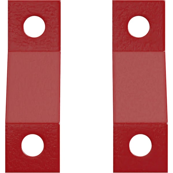 Ekena Millwork Premium Z-Brackets for Barn Door Track (set of 2), Regal Red GB6001TZRR - main